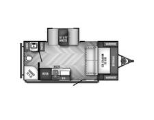 2022 Palomino PaloMini 186RBS Travel Trailer at Boland RV STOCK# TP9279 Floor plan Image