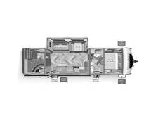 2023 Palomino SolAire Ultra Lite 315DQBH Travel Trailer at Boland RV STOCK# TP9386 Floor plan Image