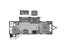 2023 Winnebago Minnie 2801BHS Travel Trailer at Boland RV STOCK# TP9447 Floor plan Image