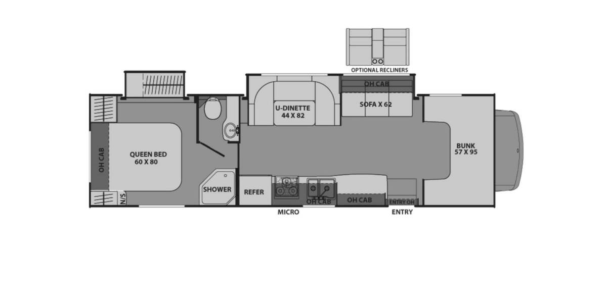 2013 Coachmen Leprechaun Ford E-450 319DS Class C at Boland RV STOCK# TP9470A Floor plan Layout Photo
